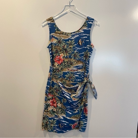 Hilo Hattie Dresses & Skirts - Vintage Hilo Hattie Womens Small‎  Floral Hawaiian Aloha Faux Wrap Dress (123)